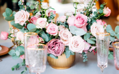 Decoración con flores para eventos