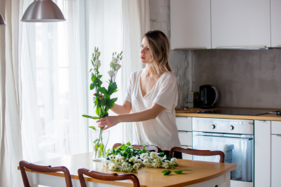 base preparacion floral jarrón para una preparación floral