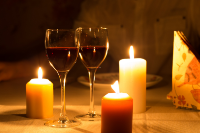 Iluminación romántica para san Valentín